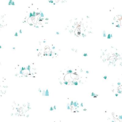 Papel De Parede Tartine Et Chocolat 4 Infantil Azul 36230601tc