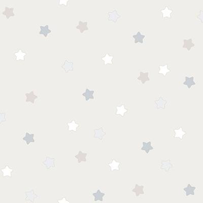 Papel De Parede Lullaby Estrelas Bege 2254 - Rolo 10m X 0,53m