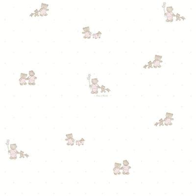 Papel De Parede Tartine Et Chocolat Ours Chariot 12091703 - Rolo 10m X 0,53m