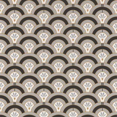 Papel De Parede Melody Art Deco Et Or 51197109 - Rolo 10m X 0,53m