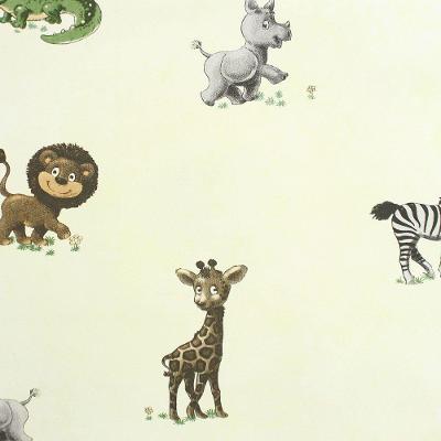 Papel De Parede All Kids Bichinhos Fundo Verde H2912703 Rolo 10m X 0,53m