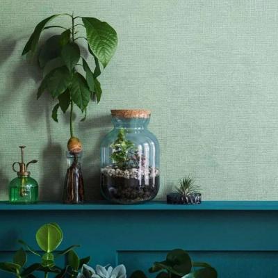 Papel De Parede Ivy Aspecto Têxtil Verde 6804-50