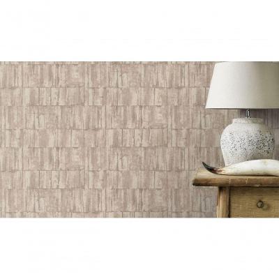 Papel De Parede Barbara Home Pedras Cinza Metalizado 560329