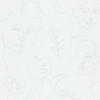 Papel De Parede Kylie Fotográfico Branco 6842-10