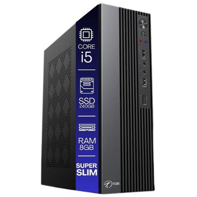 Computador Tob Slim Compacto Intel Core I5 Ssd 240gb Memória 8gb Windows 10 Trial Desktop Pc Cpu