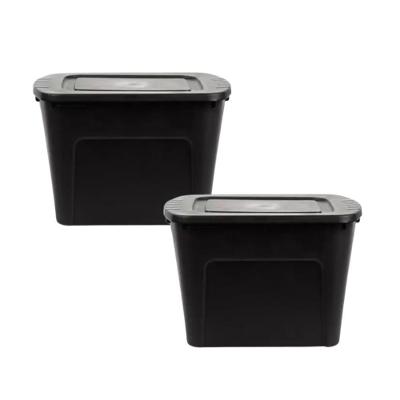 Kit 3 Caixas Organizadora Ecobox 80l Preta