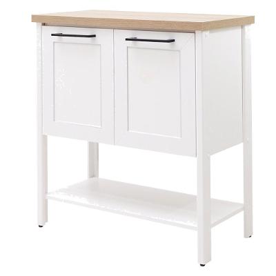 Gabinete Banheiro Com Tampo 2 Portas 79 Cm Bn02 Branco Dtall