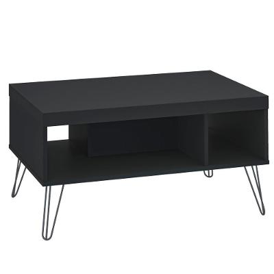 Mesa De Centro Sala De Estar 91 Cm 4216 Preto Arly Preto