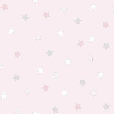 Papel De Parede Lullaby Estrelas Rosa 2252 - Rolo 10m X 0,53m