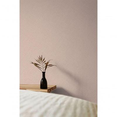 Papel De Parede Maison Aspecto Têxtil Rosa Mn1005