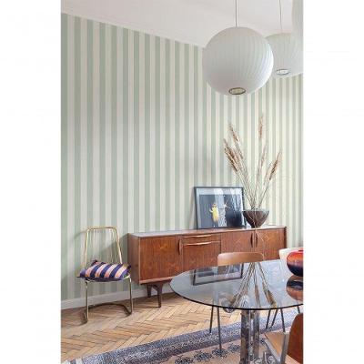 Papel De Parede Maison Listrado Verde Mn4009