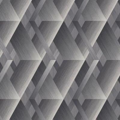 Papel De Parede Wanderlust Geométrico Cinza Wl2603