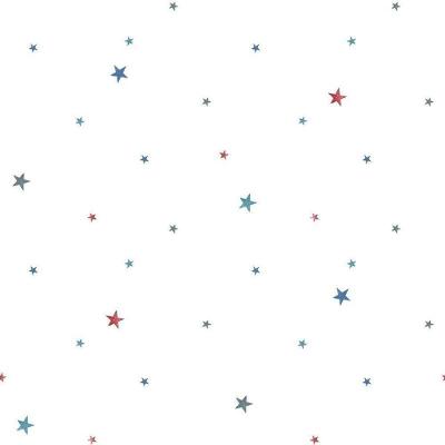 Papel De Parede Estrelinhas - G78413 Azul E Vermelho Tiny Tots 2 - G78413