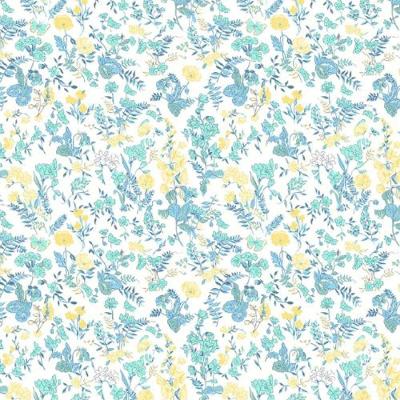 Papel De Parede Tartine Et Chocolat 4 Floral Azul 36230201tc