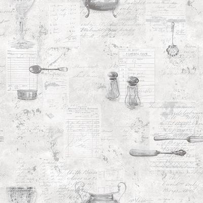 Papel De Parede Kitchen Recipes G12293 - Rolo 10m X 0,53m