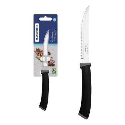 Faca Para Churrasco Tramontina Felice Lâmina Aço Inox Fio Liso Cabo Polipropileno Preto 5 Tramontina