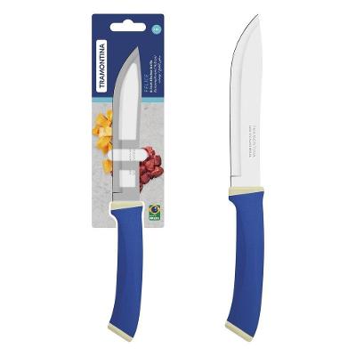 Faca Cozinha Tramontina Felice Lâmina Aço Inox Cabo Polipropileno Azul 6 Tramontina