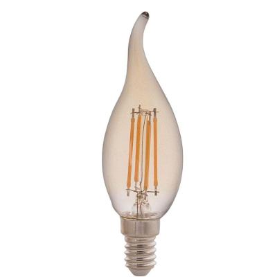 Lâmpada Led De Filamento Vela Chama Tramontina Cf35 Base E14 4 W 2200 K Luz Amarela âmbar Tramontina
