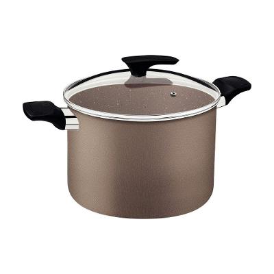 Caldeirão Tramontina Milazzo Alumínio Antiaderente Starflon Max Amêndoa 26 Cm 9,6 L Tramontina