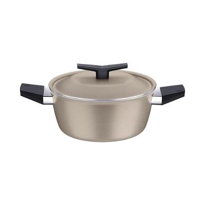 Caçarola Tramontina Spezia Induction Alumínio Antiaderente Starflon Excellent Areia 20 Cm Tramontina
