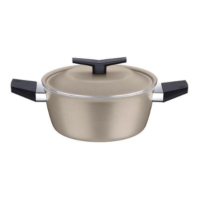 Caçarola Tramontina Spezia Induction Alumínio Antiaderente Starflon Excellent Areia 24 Cm Tramontina