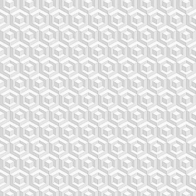 Papel De Parede Fiesta Modern Geométrico 3d Cinza 543211 Fiesta Modern 543211