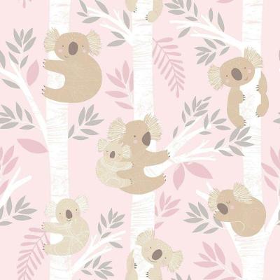 Papel De Parede Coalas - G78387 Rosa E Gliter Tiny Tots 2 - G78387
