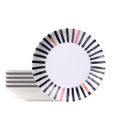 Kit Prato Fundo Tramontina Street Em Porcelana Decorada 22 Cm 06 Peças Tramontina