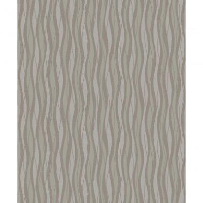 Papel De Parede Fusion Ondulado Marrom Acinzentado Brilho - Rolo 10m X 0,53m