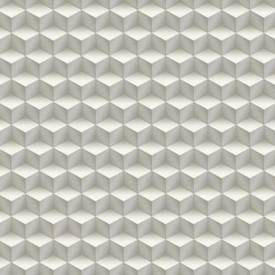 Papel De Parede Fiesta Modern Cubos 3d Cinza Claro 543272 Fiesta Modern 543272