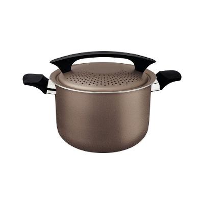 Espagueteira Tramontina Milazzo Alumínio Antiaderente Starflon Max Amêndoa 22 Cm Tramontina