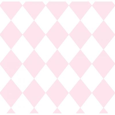 Papel De Parede Treboli Losangos Rosas 5862 - Rolo 10m X 0,53m