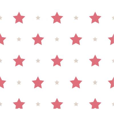 Papel De Parede Treboli Estrelas Vermelhas 5845 - Rolo 10m X 0,53m