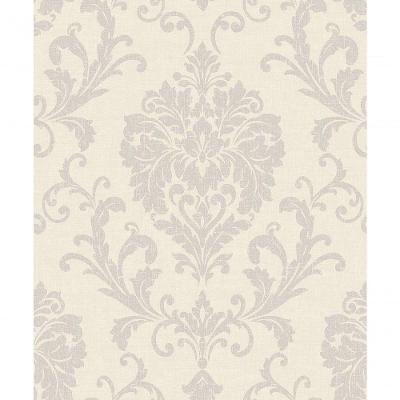 Papel De Parede Icon Damask Cinza Ic2002