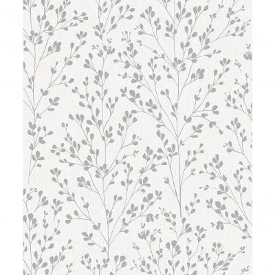 Papel De Parede Icon Folhagem Prata A71402