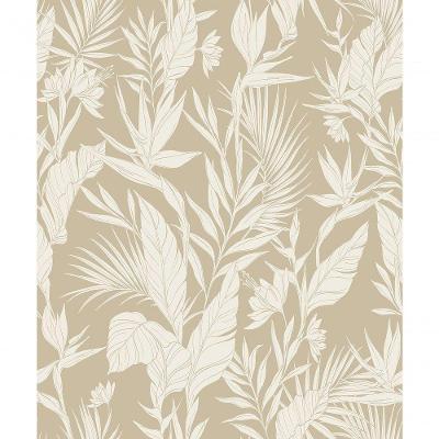 Papel De Parede Icon Folhagem Bege A71101