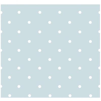 Papel De Parede Treboli Poá Azul 5653 - Rolo 10m X 0,53m