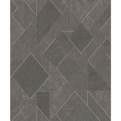 Papel De Parede Icon Geométrico Chumbo A72003