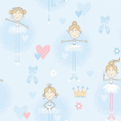 Papel De Parede Just 4 Kids Bailarina G56506 - Rolo 10m X 0,52m