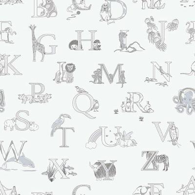 Papel De Parede Just 4 Kids Alfabeto G56536 - Rolo 10m X 0,52m