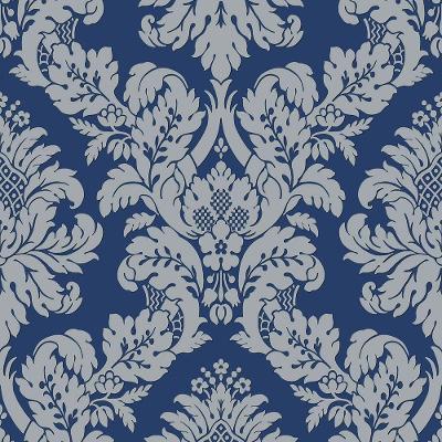 Papel De Parede Shimmer Damask Moderno Uk10457 - Rolo 10m X 0,52m