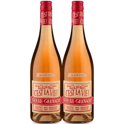 Kit 2 Garrafas Vinho Rose Albert Bichot C'est La Vie 750ml