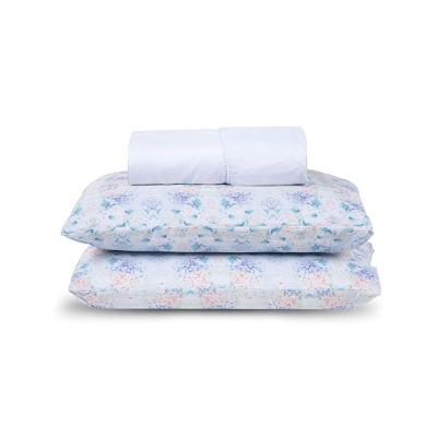 Jogo De Cama Lençol Queen Topchick 3 Peças Branco 100% Poliéster