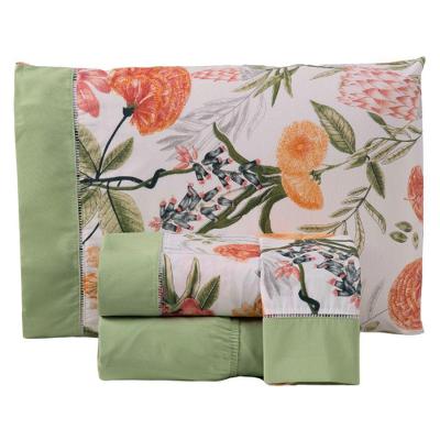 Jogo De Cama Lençol Casal California 4 Peças Verde 100% Poliéster