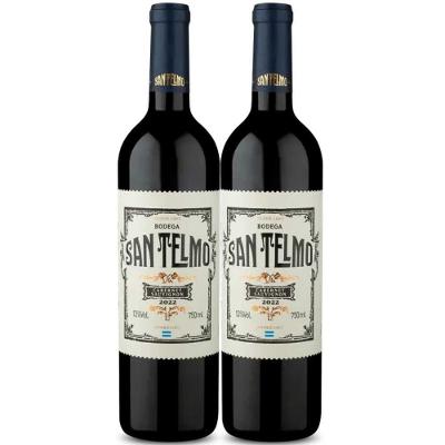 Kit 2 Garrafas Vinho Tinto San Telmo Cabernet Sauvignon 750ml