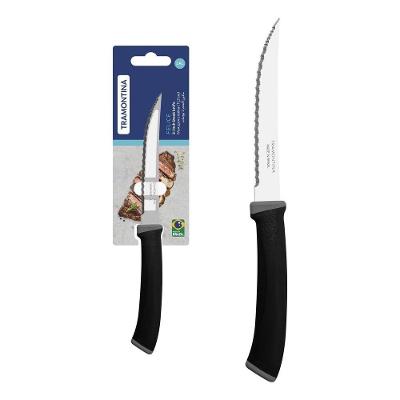 Faca Churrasco Tramontina Felice Lâmina Aço Inox Fio Microsserrilhado Cabo Polipropileno Preto 5 Tramontina
