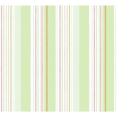Papel De Parede Treboli Listrado Verde 5643 - Rolo 10m X 0,53m