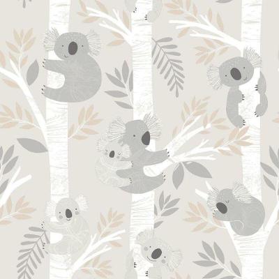 Papel De Parede Coalas - G78385 Greige E Gliter Tiny Tots 2 - G78385