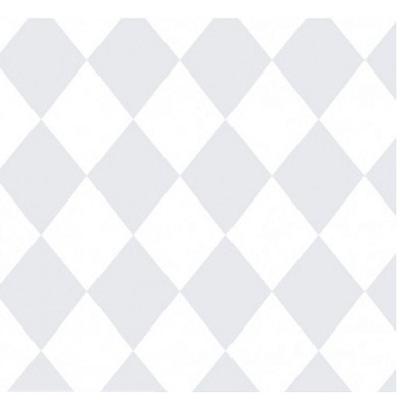 Papel De Parede Treboli Losangos Cinzas 5863 - Rolo 10m X 0,53m