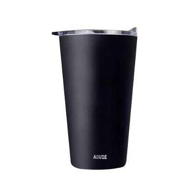 Copo Térmico Aduze Slim Com Tampa 500ml Preto
